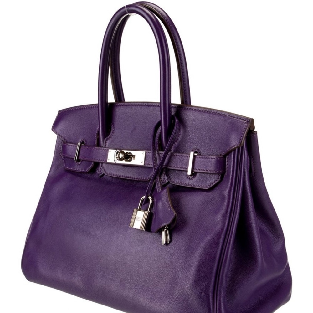 Hermes Birkin 30 swift leather Leather Top-Handle Satchel with Silver Hardware - Picture 2 of 6